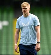 2 May 2025; Tommy O'Brien during a Leinster Rugby captain's run at the Aviva Stadium in Dublin. Photo by David Fitzgerald/Sportsfile