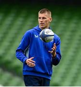 2 May 2025; Sam Prendergast during a Leinster Rugby captain's run at the Aviva Stadium in Dublin. Photo by David Fitzgerald/Sportsfile