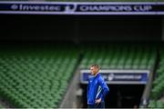 2 May 2025; Sam Prendergast during a Leinster Rugby captain's run at the Aviva Stadium in Dublin. Photo by David Fitzgerald/Sportsfile