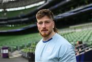 2 May 2025; Joe McCarthy during a Leinster Rugby captain's run at the Aviva Stadium in Dublin. Photo by David Fitzgerald/Sportsfile