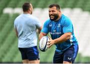 2 May 2025; Rabah Slimani during a Leinster Rugby captain's run at the Aviva Stadium in Dublin. Photo by David Fitzgerald/Sportsfile