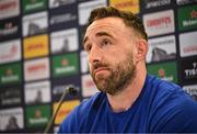 2 May 2025; Jack Conan during press conference after a Leinster Rugby captain's run at the Aviva Stadium in Dublin. Photo by David Fitzgerald/Sportsfile