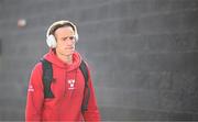 2 May 2025; Harry Wood of Shelbourne arrives for the SSE Airtricity Men's Premier Division match between Derry City and Shelbourne at The Ryan McBride Brandywell Stadium in Derry. Photo by Stephen McCarthy/Sportsfile