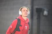 2 May 2025; Harry Wood of Shelbourne arrives for the SSE Airtricity Men's Premier Division match between Derry City and Shelbourne at The Ryan McBride Brandywell Stadium in Derry. Photo by Stephen McCarthy/Sportsfile