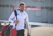 2 May 2025; Derry City goalkeeper Arlo Doherty arrives for the SSE Airtricity Men's Premier Division match between Derry City and Shelbourne at The Ryan McBride Brandywell Stadium in Derry. Photo by Stephen McCarthy/Sportsfile