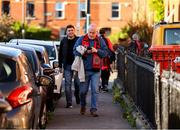 2 May 2025; Bohemians supporters arrive before the SSE Airtricity Men's Premier Division match between Bohemians and Waterford at Dalymount Park in Dublin. Photo by Michael P Ryan/Sportsfile