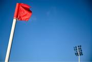 2 May 2025; A general view of a corner flag before the SSE Airtricity Men's Premier Division match between Sligo Rovers and Drogheda United at The Showgrounds in Sligo. Photo by Piaras Ó Mídheach/Sportsfile