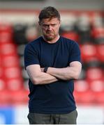 2 May 2025; Shelbourne manager Damien Duff before the SSE Airtricity Men's Premier Division match between Derry City and Shelbourne at The Ryan McBride Brandywell Stadium in Derry. Photo by Stephen McCarthy/Sportsfile