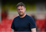 2 May 2025; Shelbourne manager Damien Duff before the SSE Airtricity Men's Premier Division match between Derry City and Shelbourne at The Ryan McBride Brandywell Stadium in Derry. Photo by Stephen McCarthy/Sportsfile
