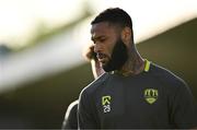 2 May 2025; Djenauro Daniels of Cork City warms up before the SSE Airtricity Men's Premier Division match between Cork City and Shamrock Rovers at Turner's Cross in Cork. Photo by Brendan Moran/Sportsfile