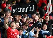 2 May 2025; Shelbourne supporters during the SSE Airtricity Men's Premier Division match between Derry City and Shelbourne at The Ryan McBride Brandywell Stadium in Derry. Photo by Stephen McCarthy/Sportsfile