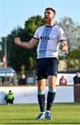 2 May 2025; Conor Keeley of Drogheda United celebrates scoring his side's first goal during the SSE Airtricity Men's Premier Division match between Sligo Rovers and Drogheda United at The Showgrounds in Sligo. Photo by Piaras Ó Mídheach/Sportsfile