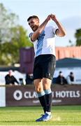 2 May 2025; Conor Keeley of Drogheda United celebrates scoring his side's first goal during the SSE Airtricity Men's Premier Division match between Sligo Rovers and Drogheda United at The Showgrounds in Sligo. Photo by Piaras Ó Mídheach/Sportsfile