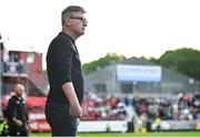 2 May 2025; St Patrick's Athletic manager Stephen Kenny during the SSE Airtricity Men's Premier Division match between St Patrick's Athletic and Galway United at Richmond Park in Dublin. Photo by David Fitzgerald/Sportsfile