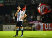 2 May 2025; Conor Keeley of Drogheda United after the drawn SSE Airtricity Men's Premier Division match between Sligo Rovers and Drogheda United at The Showgrounds in Sligo. Photo by Piaras Ó Mídheach/Sportsfile