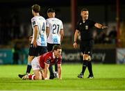 2 May 2025; Will Fitzgerald of Sligo Rovers reacts after a missed chance late in injury-time during the SSE Airtricity Men's Premier Division match between Sligo Rovers and Drogheda United at The Showgrounds in Sligo. Photo by Piaras Ó Mídheach/Sportsfile