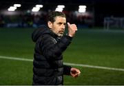 2 May 2025; Derry City manager Tiernan Lynch after the SSE Airtricity Men's Premier Division match between Derry City and Shelbourne at The Ryan McBride Brandywell Stadium in Derry. Photo by Stephen McCarthy/Sportsfile