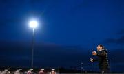 2 May 2025; Derry City manager Tiernan Lynch during the SSE Airtricity Men's Premier Division match between Derry City and Shelbourne at The Ryan McBride Brandywell Stadium in Derry. Photo by Stephen McCarthy/Sportsfile