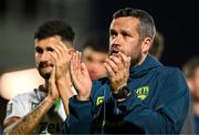 2 May 2025; Cork City manager Tim Clancy after the SSE Airtricity Men's Premier Division match between Cork City and Shamrock Rovers at Turner's Cross in Cork. Photo by Brendan Moran/Sportsfile