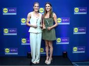2 May 2025; Waterford players from left Emma Murray and Kellyann Hogan at the 2025 Lidl National Leagues awards. Photo by Matt Browne/Sportsfile