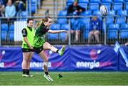 3 May 2025; Action from the Leinster Rugby U14 Girls Cup final match between Mullingar Blue and Portdara at Energia Park in Dublin. Photo by Tyler Miller/Sportsfile