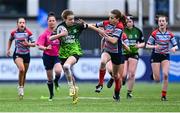 3 May 2025; Action from the Leinster Rugby U14 Girls Cup final match between Mullingar Blue and Portdara at Energia Park in Dublin. Photo by Tyler Miller/Sportsfile