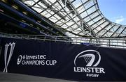 3 May 2025; A general view of the players tunnel before the Investec Champions Cup semi-final match between Leinster and Northampton Saints at the Aviva Stadium in Dublin. Photo by Brendan Moran/Sportsfile