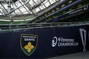 3 May 2025; A general view of the players tunnel before the Investec Champions Cup semi-final match between Leinster and Northampton Saints at the Aviva Stadium in Dublin. Photo by Brendan Moran/Sportsfile