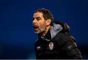2 May 2025; Derry City manager Tiernan Lynch during the SSE Airtricity Men's Premier Division match between Derry City and Shelbourne at The Ryan McBride Brandywell Stadium in Derry. Photo by Stephen McCarthy/Sportsfile