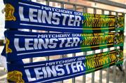 3 May 2025; Matchday scarves outside the ground the Investec Champions Cup semi-final match between Leinster and Northampton Saints at the Aviva Stadium in Dublin. Photo by David Fitzgerald/Sportsfile
