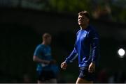 3 May 2025; Jordie Barrett of Leinster before the Investec Champions Cup semi-final match between Leinster and Northampton Saints at the Aviva Stadium in Dublin. Photo by Seb Daly/Sportsfile