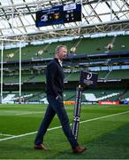 3 May 2025; Leinster head coach Leo Cullen before the Investec Champions Cup semi-final match between Leinster and Northampton Saints at the Aviva Stadium in Dublin. Photo by Brendan Moran/Sportsfile