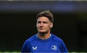 3 May 2025; Jordie Barrett of Leinster before the Investec Champions Cup semi-final match between Leinster and Northampton Saints at the Aviva Stadium in Dublin. Photo by Brendan Moran/Sportsfile