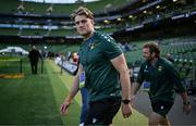 3 May 2025; Alex Coles of Northampton Saints before the Investec Champions Cup semi-final match between Leinster and Northampton Saints at the Aviva Stadium in Dublin. Photo by Brendan Moran/Sportsfile