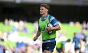 3 May 2025; Jordie Barrett of Leinster before the Investec Champions Cup semi-final match between Leinster and Northampton Saints at the Aviva Stadium in Dublin. Photo by Brendan Moran/Sportsfile