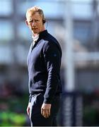 3 May 2025; Leinster head coach Leo Cullen during the Investec Champions Cup semi-final match between Leinster and Northampton Saints at the Aviva Stadium in Dublin. Photo by Seb Daly/Sportsfile