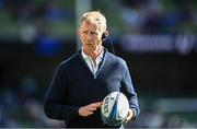 3 May 2025; Leinster head coach Leo Cullen before the Investec Champions Cup semi-final match between Leinster and Northampton Saints at the Aviva Stadium in Dublin. Photo by David Fitzgerald/Sportsfile