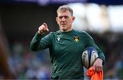 3 May 2025; Northampton Saints head coach Sam Vesty before the Investec Champions Cup semi-final match between Leinster and Northampton Saints at the Aviva Stadium in Dublin. Photo by Seb Daly/Sportsfile
