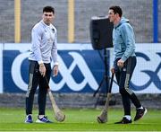 3 May 2025; Limerick goalkeepers Jason Gillane, left, and Nickie Quaid before the Munster GAA Hurling Senior Championship Round 3 match between Waterford and Limerick at Walsh Park in Waterford. Photo by Piaras Ó Mídheach/Sportsfile