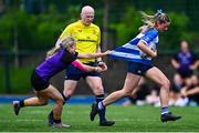 3 May 2025; Action from the Leinster Rugby U18 Girls Plate final match between Rhinos and Athy at Energia Park in Dublin. Photo by Tyler Miller/Sportsfile