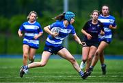 3 May 2025; Action from the Leinster Rugby U18 Girls Plate final match between Rhinos and Athy at Energia Park in Dublin. Photo by Tyler Miller/Sportsfile