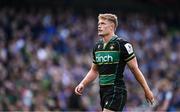 3 May 2025; Fin Smith of Northampton Saints during the Investec Champions Cup semi-final match between Leinster and Northampton Saints at the Aviva Stadium in Dublin. Photo by Seb Daly/Sportsfile