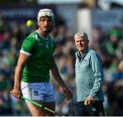 3 May 2025; Limerick manager John Kiely before the Munster GAA Hurling Senior Championship Round 3 match between Waterford and Limerick at Walsh Park in Waterford. Photo by Tom Beary/Sportsfile