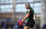 3 May 2025; Curtis Langdon of Northampton Saints leaves the pitch after being shown a yellow card during the Investec Champions Cup semi-final match between Leinster and Northampton Saints at the Aviva Stadium in Dublin. Photo by Brendan Moran/Sportsfile