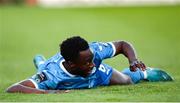2 May 2025; James Olayinka of Waterford after scoring his sides first goal during the SSE Airtricity Men's Premier Division match between Bohemians and Waterford at Dalymount Park in Dublin. Photo by Michael P Ryan/Sportsfile