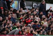 2 May 2025; Bohemians supporters during the SSE Airtricity Men's Premier Division match between Bohemians and Waterford at Dalymount Park in Dublin. Photo by Michael P Ryan/Sportsfile