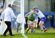 3 May 2025; Sean Finn of Limerick is tackled by Stephen Bennett of Waterford during the Munster GAA Hurling Senior Championship Round 3 match between Waterford and Limerick at Walsh Park in Waterford. Photo by Tom Beary/Sportsfile