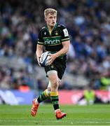 3 May 2025; Fin Smith of Northampton Saints during the Investec Champions Cup semi-final match between Leinster and Northampton Saints at the Aviva Stadium in Dublin. Photo by Seb Daly/Sportsfile