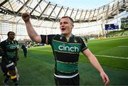 3 May 2025; Curtis Langdon of Northampton Saints after the Investec Champions Cup semi-final match between Leinster and Northampton Saints at the Aviva Stadium in Dublin. Photo by David Fitzgerald/Sportsfile