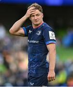 3 May 2025; Jordie Barrett of Leinster after the Investec Champions Cup semi-final match between Leinster and Northampton Saints at the Aviva Stadium in Dublin. Photo by David Fitzgerald/Sportsfile